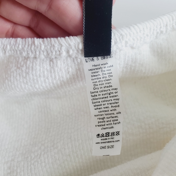 Love & Bikinis White Turks & Caicos Bottoms One Size - Picture 8 of 9